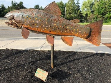 Brook trout sculpture Brook trout sculpture